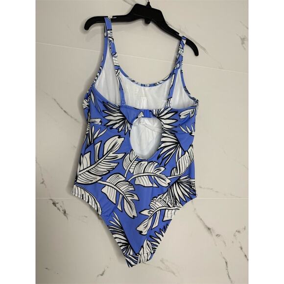 Freya Women's Floral Underwire One Piece Swimsuit Blue Size 36DD - Picture 5 of 12